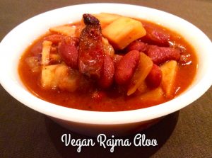 Vegan Kidney Bean Curry with Potatoes (Rajmah Aloo)