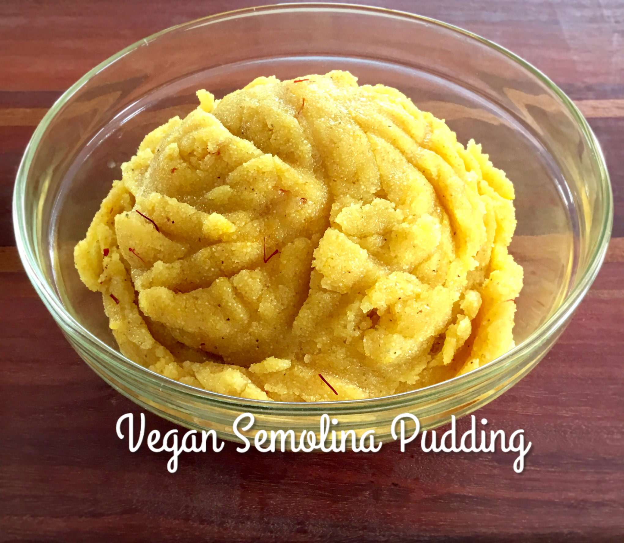 Vegan Semolina Pudding - 4 Ingredient Recipe