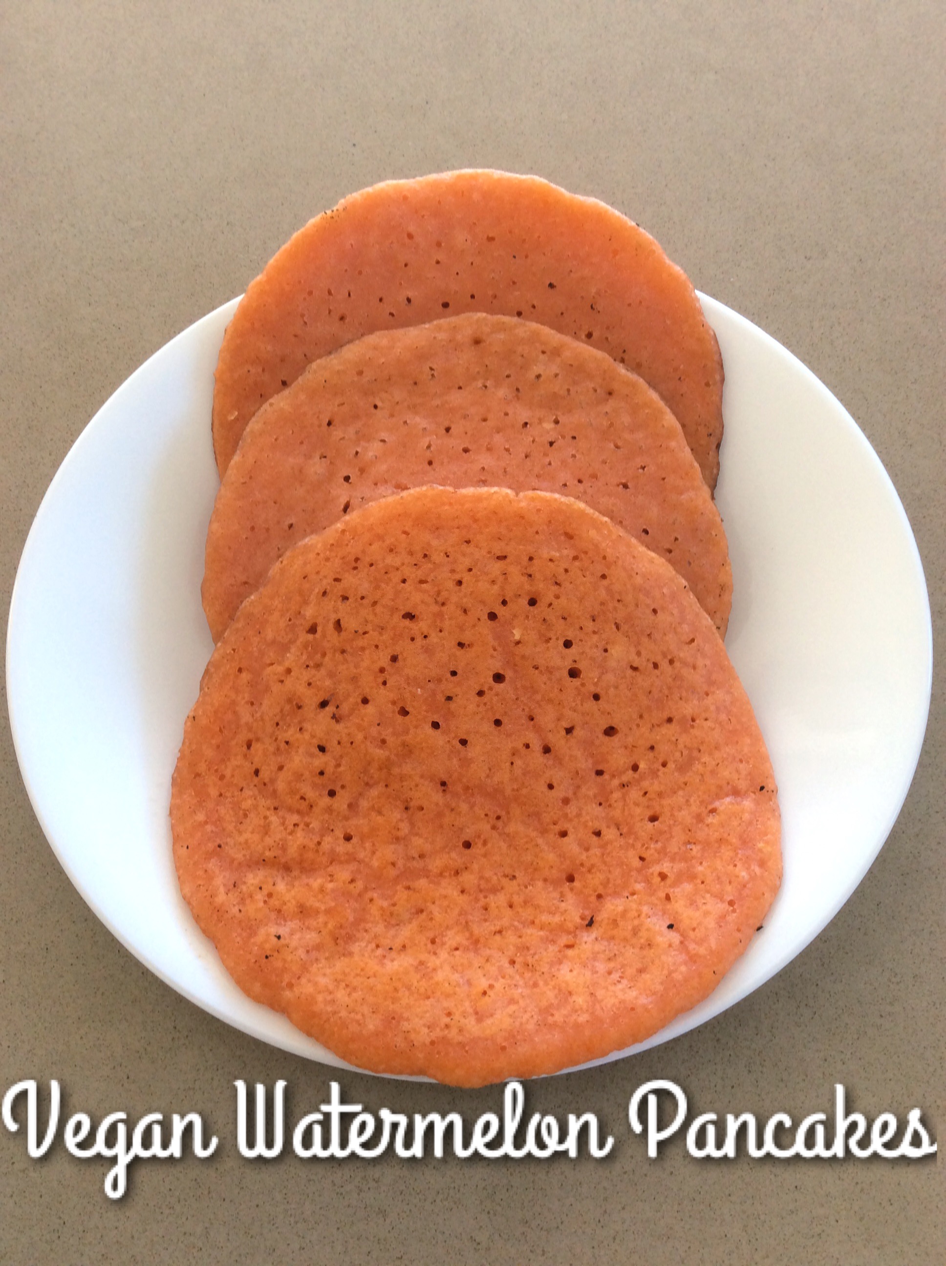3 Ingredient Vegan Watermelon Pancakes (Gluten Free)